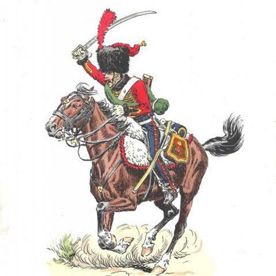 Elite Company of the 4e Hussards, winter campaign dress (1804 – 1812)